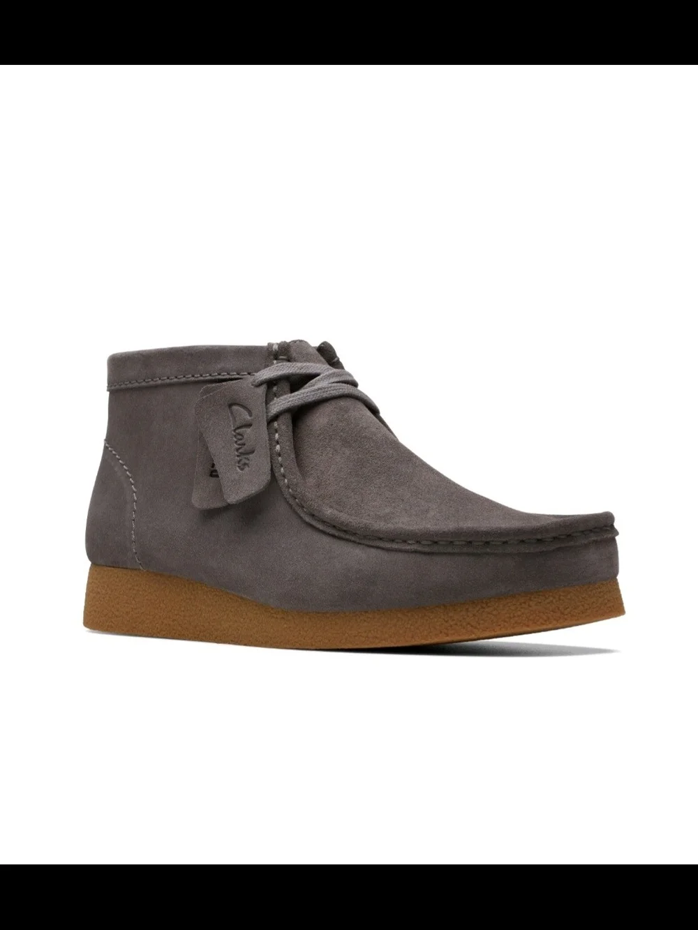 Clarks Men’s Grey Suede Chukka Wallabee Boot Size 11